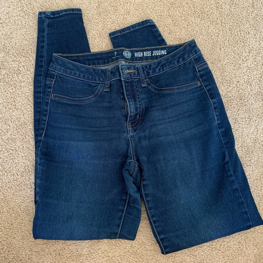 High rise jeggings